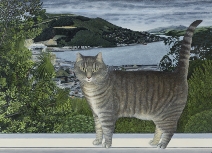 Cat on Windowsill, Corstorphine - Greeting card
