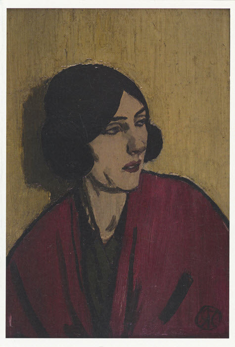 Portrait of a dark-haired woman