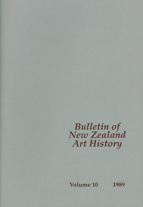 Bulletin of New Zealand Art History, Volume 10