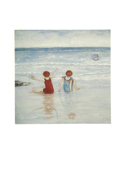 Children at the Beach - Greeting card