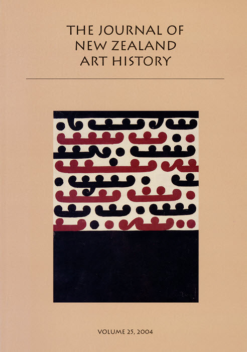 Journal of New Zealand Art History, Volume 25