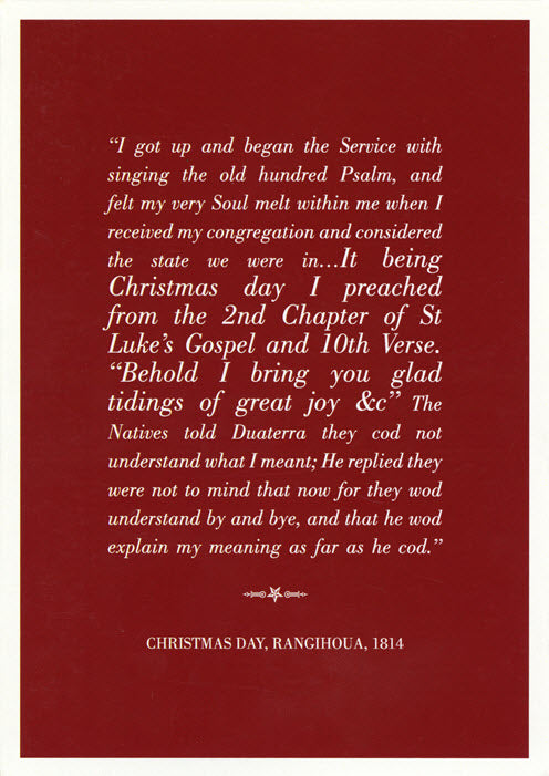 Marsden's Account of his First Voyage to New Zealand - Greeting card